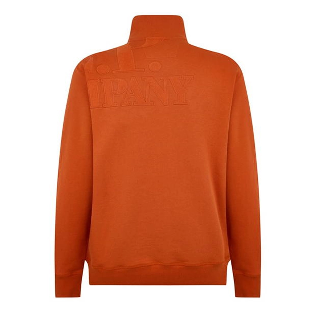 CP Company quarter Zip Hoodie - Orange